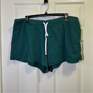 Old Navy Fleece Lounge Shorts Size XXL Green Pajamas Sleep